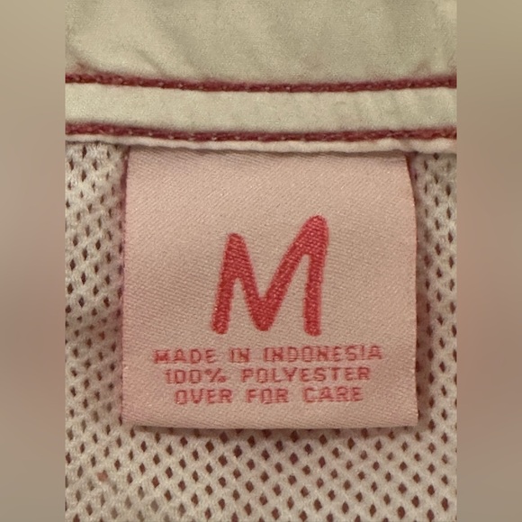 Vintage Hollister Men’s M. Red Hawaiian Floral & Logo Cargo Swim Trunk Shorts - Picture 3 of 13